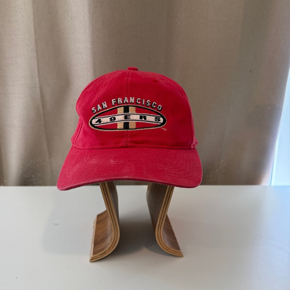 Vintage San Francisco 49ers Sports Specialties Snapback Hat Red NFL Oval Logo